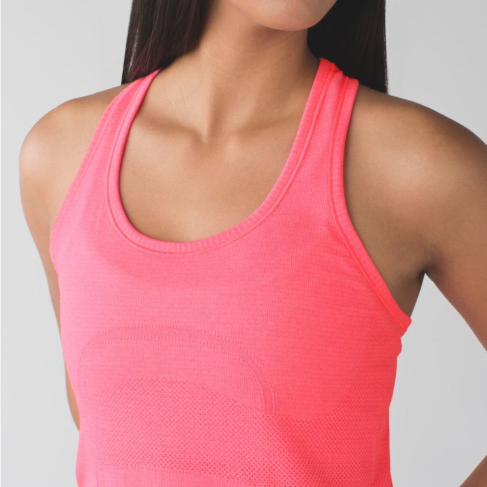 Lululemon Swiftly Tech Racerback Heathered Neon Pink